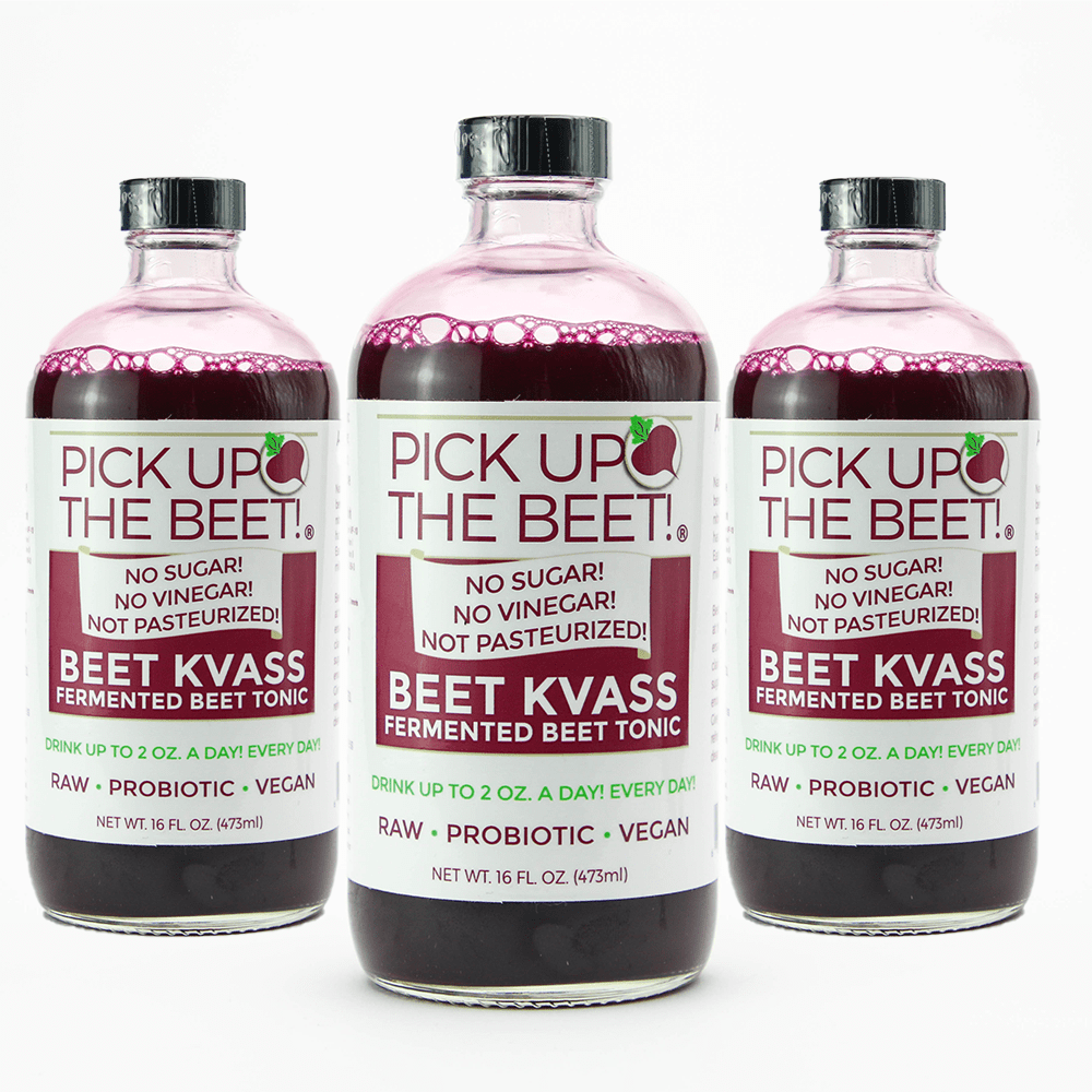 Monthly Subscription: 3 Beet Kvass 16oz - Garden Goddess