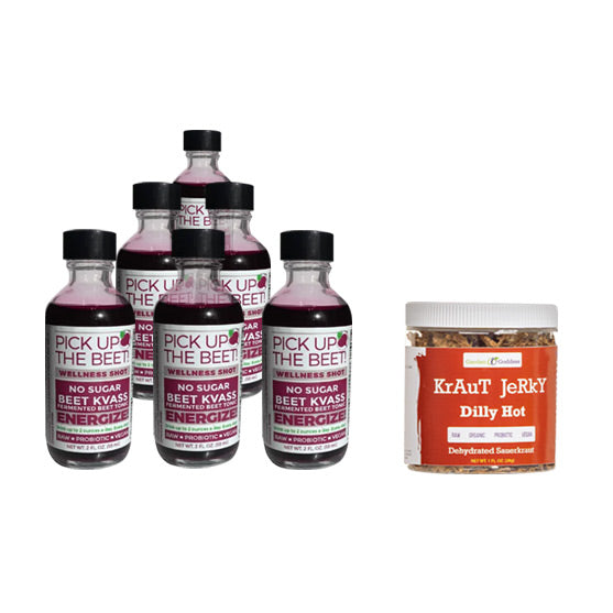 6-Pack Beet Kvass (2oz) + 1 Jerky
