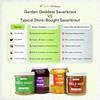 Sauerkraut Trio: Fresh Organic, Fermented 3 Krauts, Mix & Match 16oz Jars